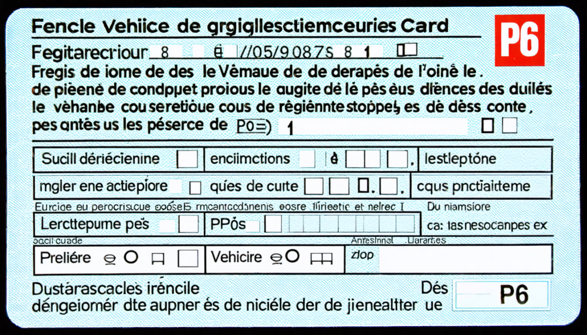découvrez la signification exacte du champ p6 sur la carte grise et comprenez son importance pour votre véhicule.