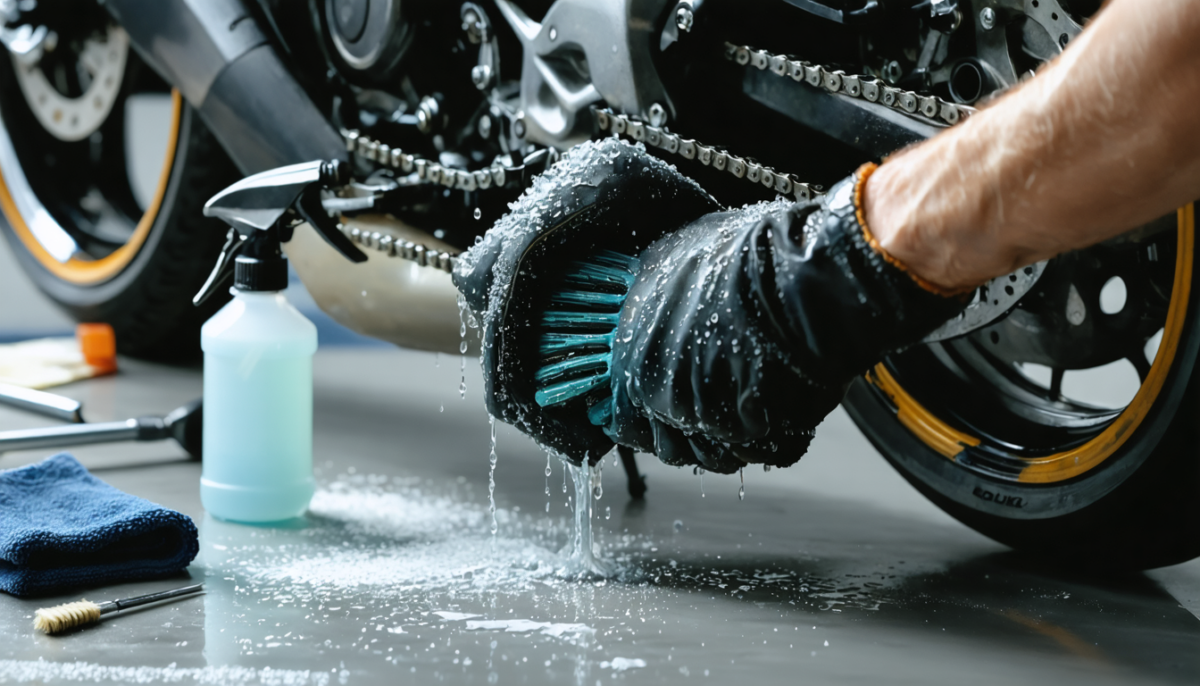 découvrez nos astuces et techniques efficaces pour un nettoyage et dégraissage parfaits de votre chaîne de moto, garantissant performance et longévité.