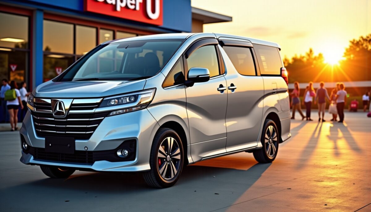 Quel est le tarif de location d'un minibus 9 places chez Super U ?