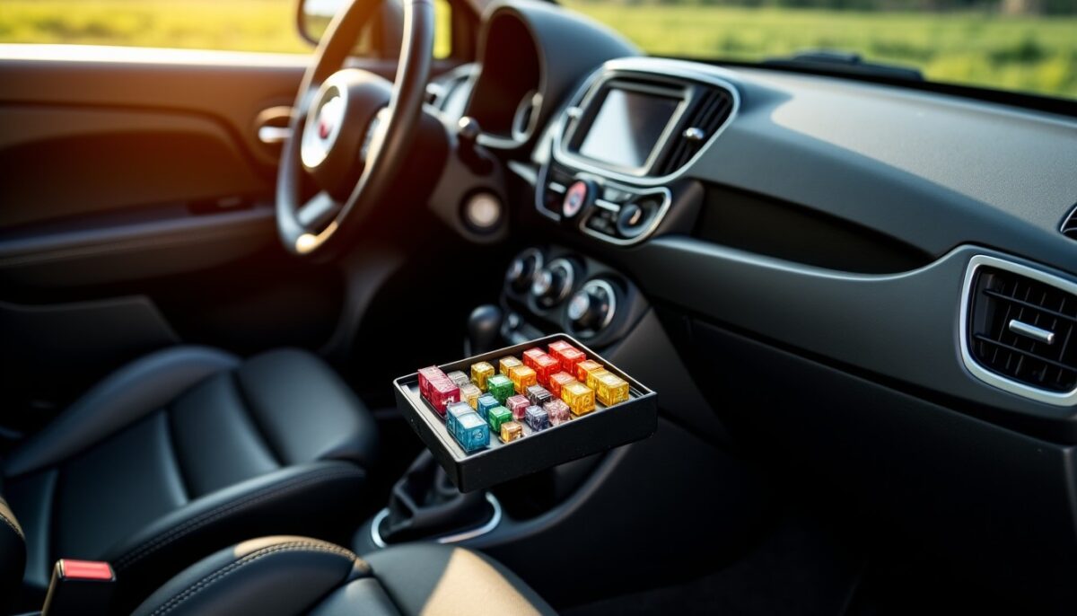 Manuel illustré de la boîte à fusibles pour Fiat 500/500c : schémas et explications